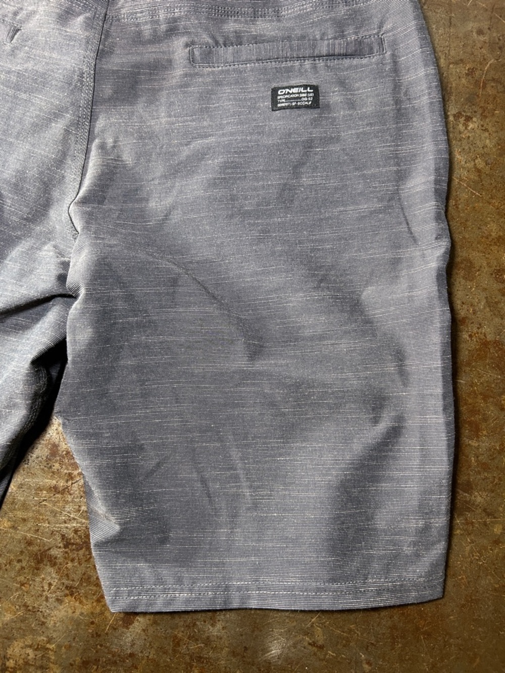 O'Neill Hybrid “Locked Slub” Shorts Gray Flat Front Shorts Men’s Size 31 NWT - Picture 10 of 12
